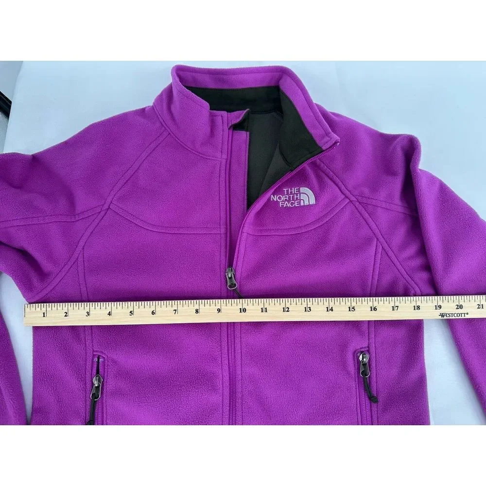 The North Face Softshell Fleece Winter Jacket Zip Up Women's‎ size Small Purple